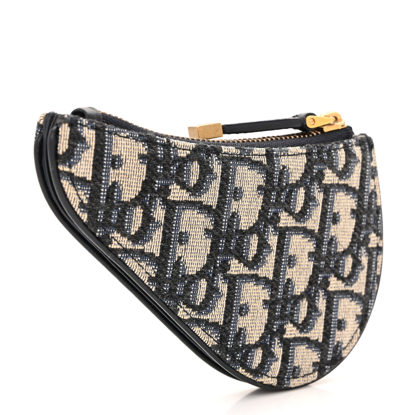 Oblique Saddle Coin Purse Blue