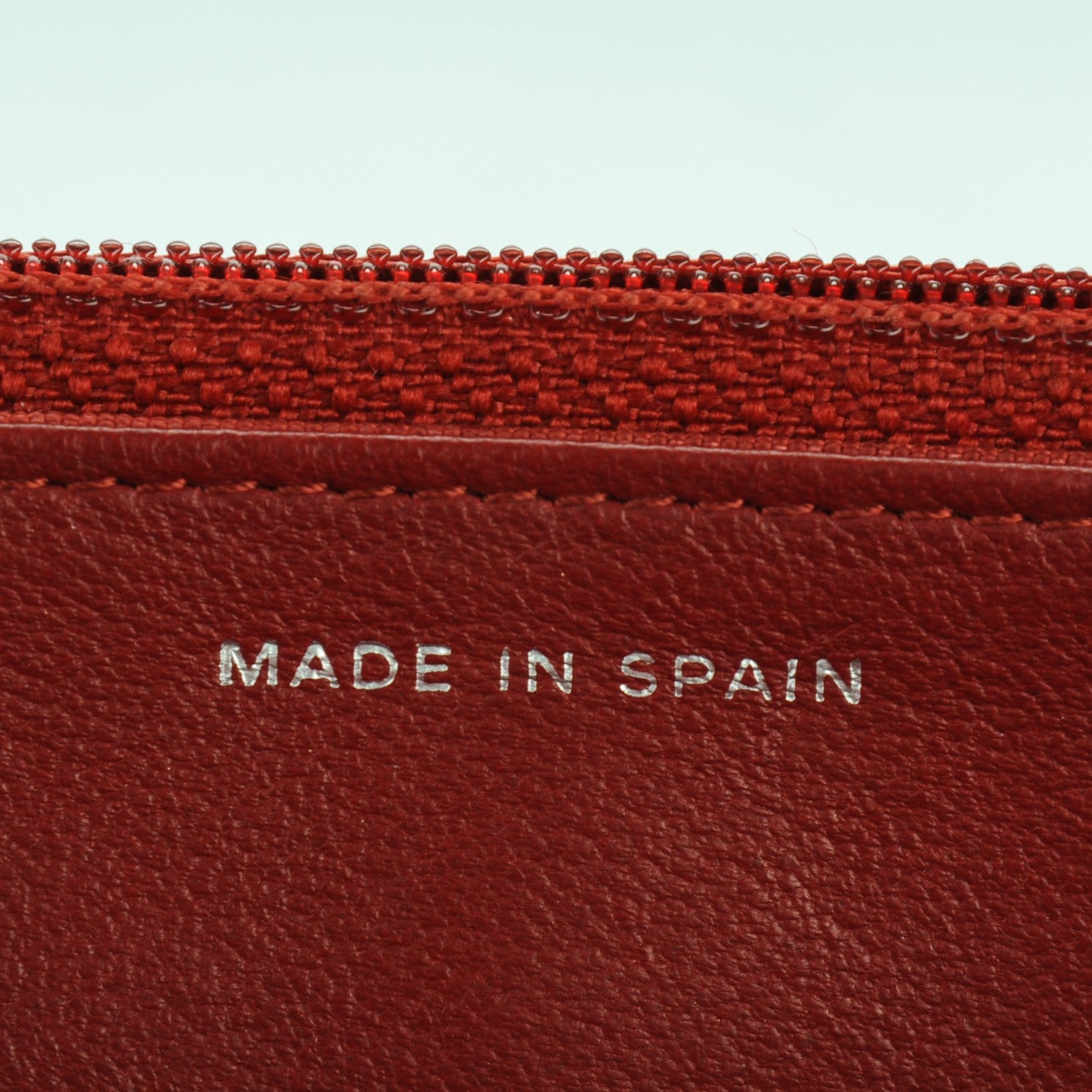 Chanel Lambskin Quilted Wallet On Chain WOC Red 7 of 8