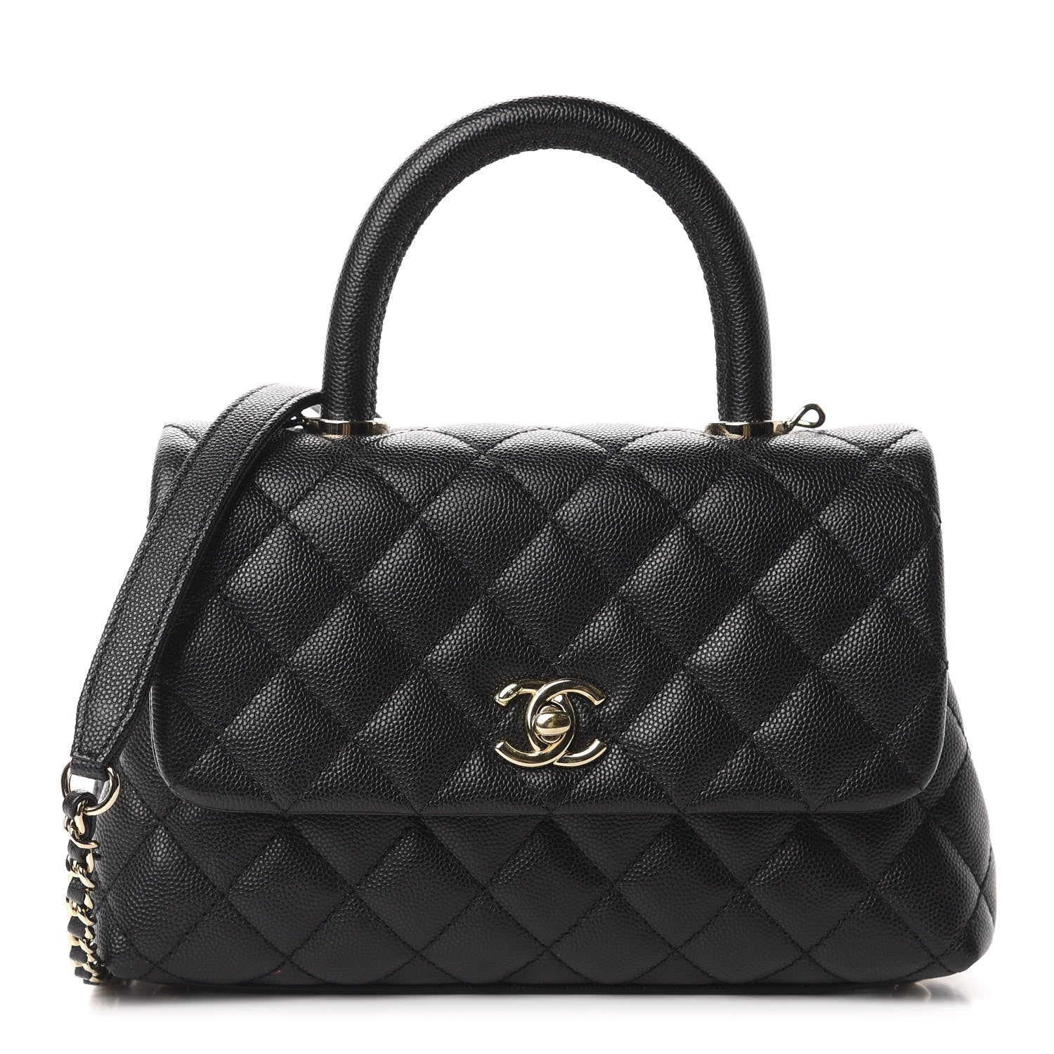 Chanel Caviar Quilted Mini Coco Handle Flap Black 1 of 11