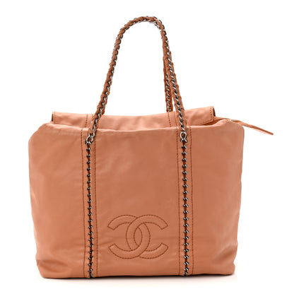 Chanel Smooth Calfskin Luxe Ligne Tote Dark Beige 1 of 11