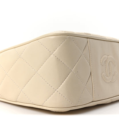 Chanel Lambskin Quilted CC Camera Case White 10 of 11