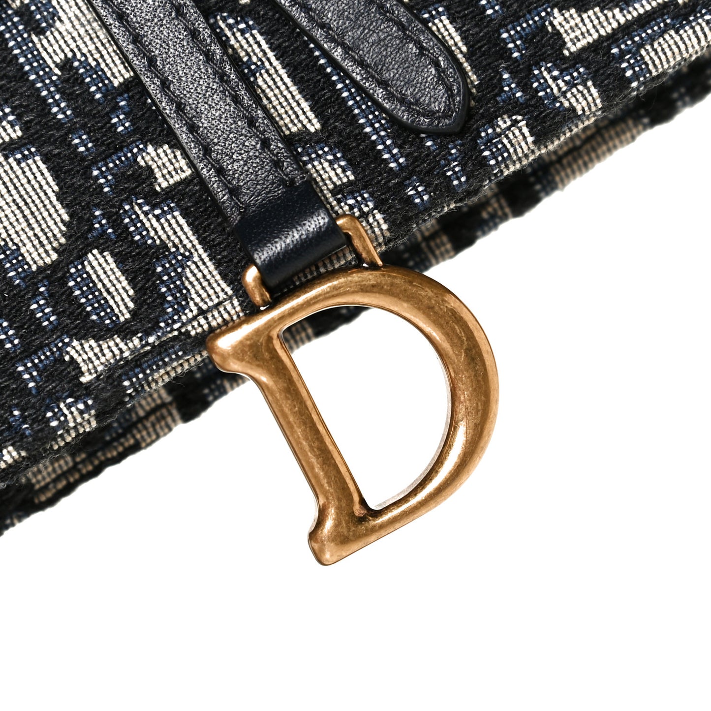 Oblique Saddle Belt Bag Blue