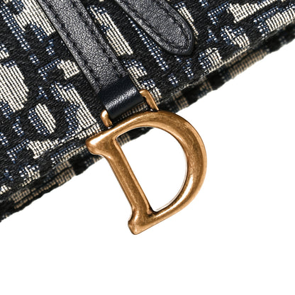 Christian Dior Oblique Saddle Belt Bag Blue 10 of 16