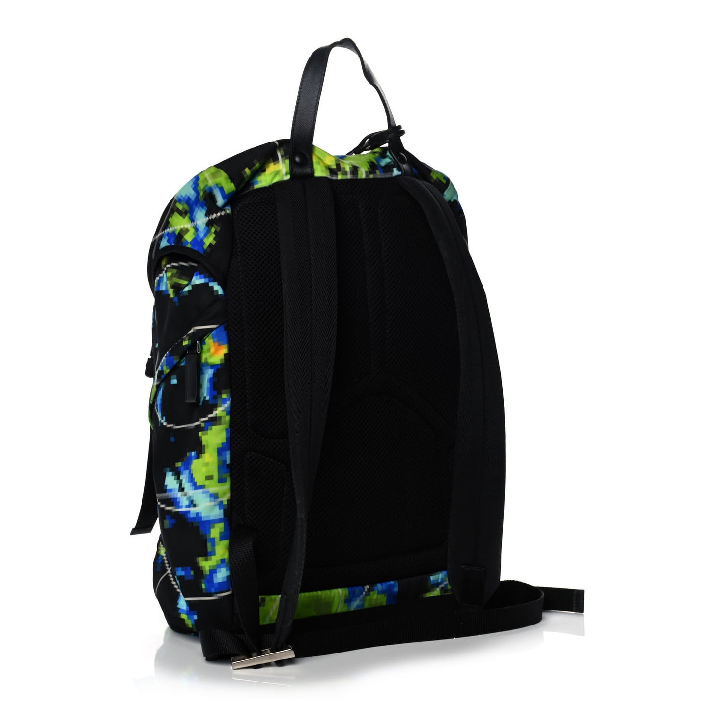 Tessuto Nylon Radar Print Medium Double Buckle Backpack Multicolor