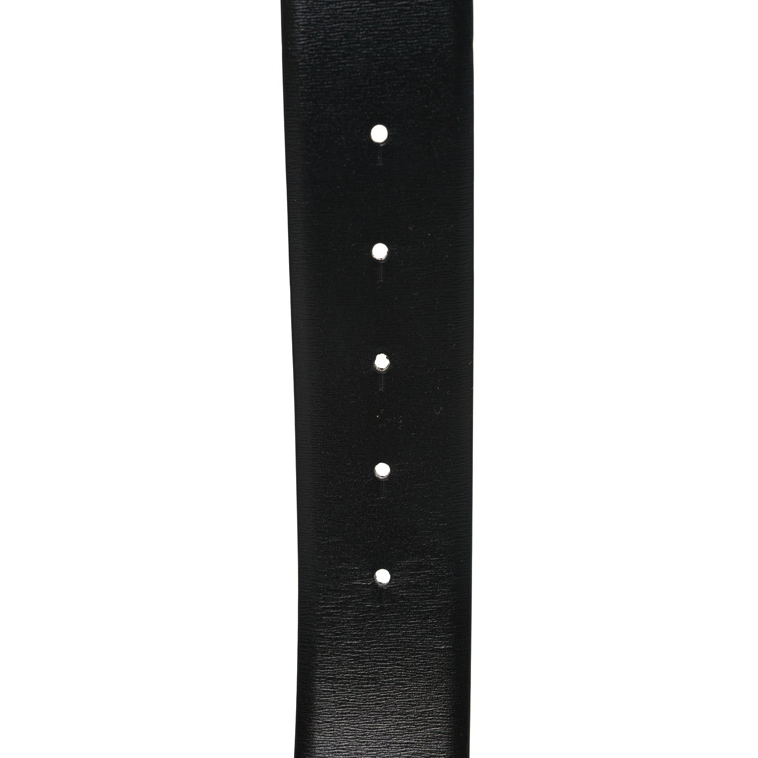 Valentino Garavani Glossy Calfskin Monochrome Mens VLogo 40mm Belt 90 36 Black 5 of 7