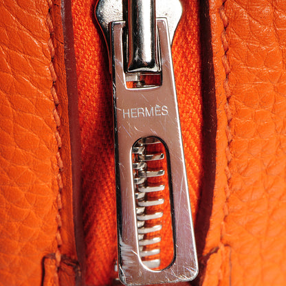 Hermes Taurillon Clemence Victoria II 35 Orange 12 of 24