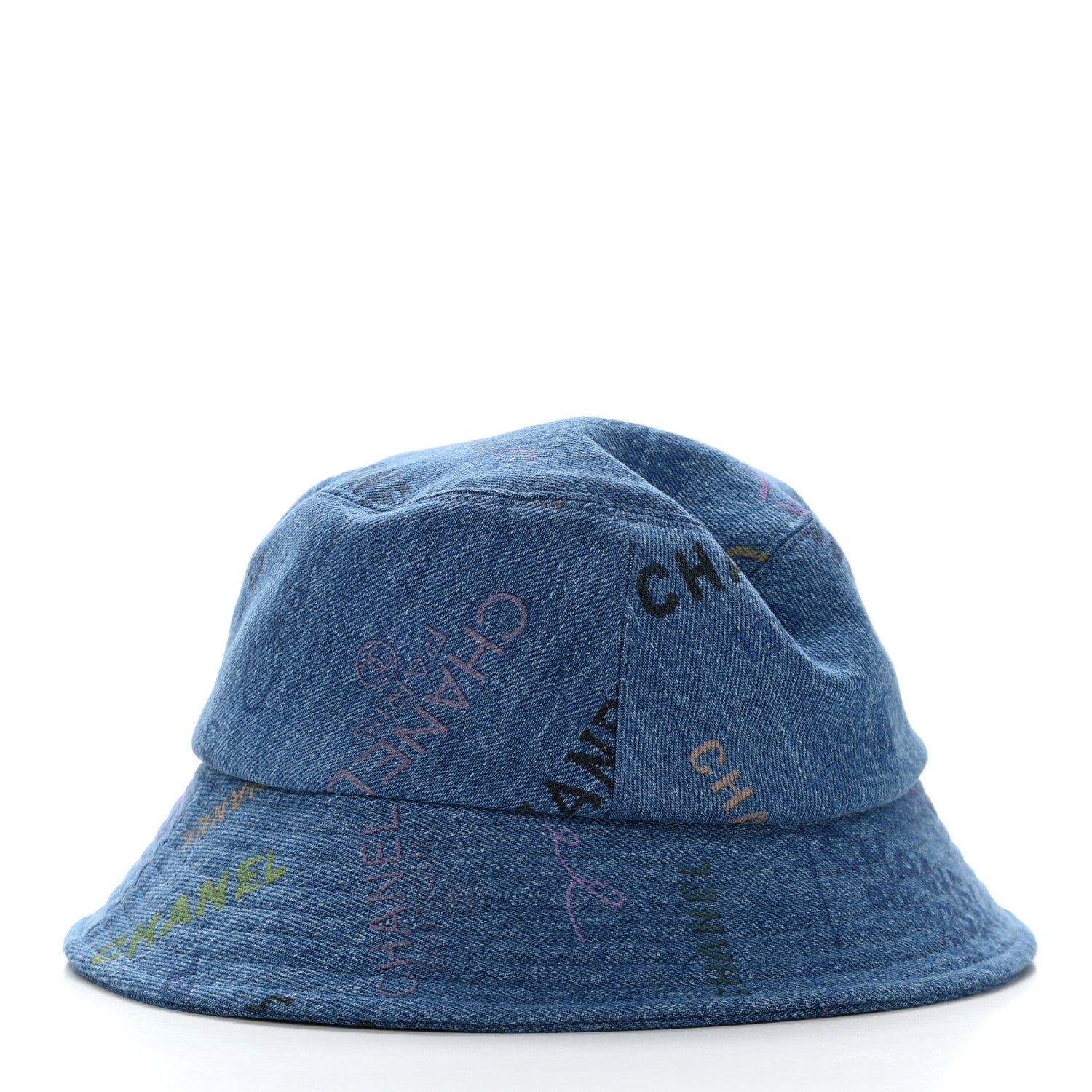 Chanel Denim Mood Cloche Bucket Hat S Blue 6 of 8