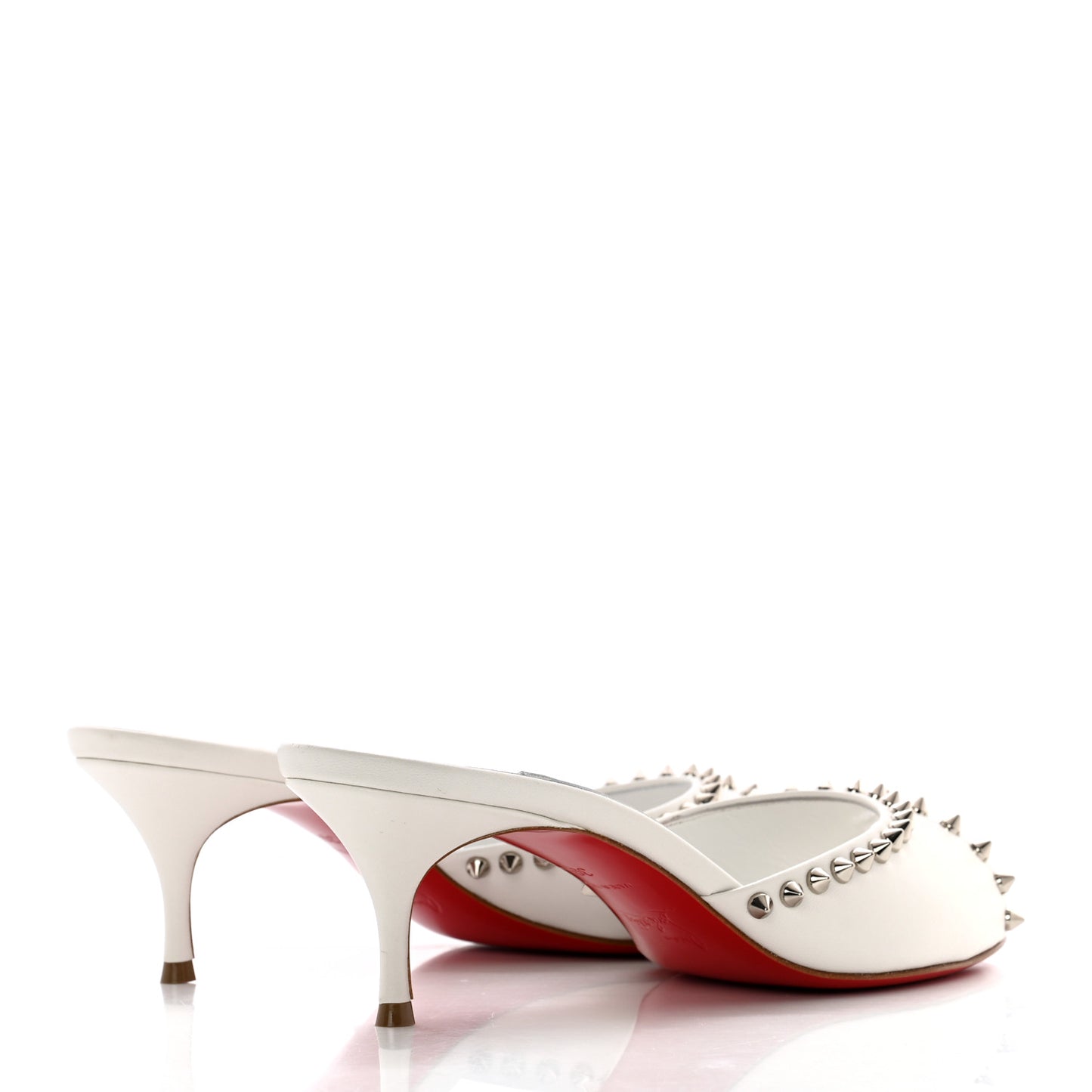 Nappa Spike Me Dolly 55 Sandals 39 Bianco