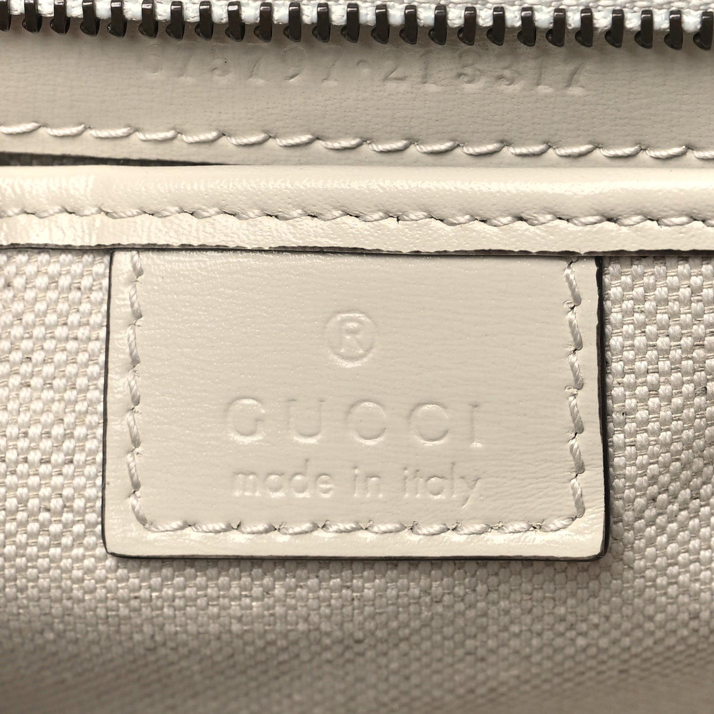 Boarded Dyana Lux Calfskin Web Small Bamboo 1947 Top Handle Bag Mystic White