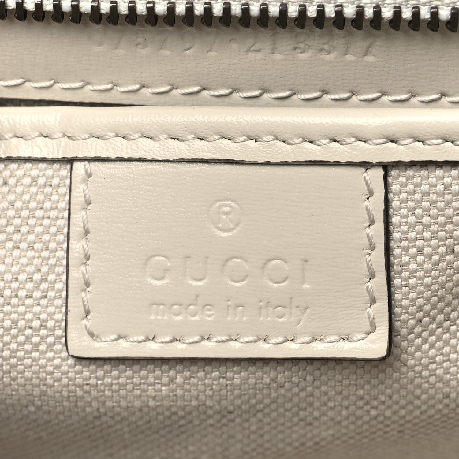 Gucci Boarded Dyana Lux Calfskin Web Small Bamboo 1947 Top Handle Bag Mystic White 6 of 10