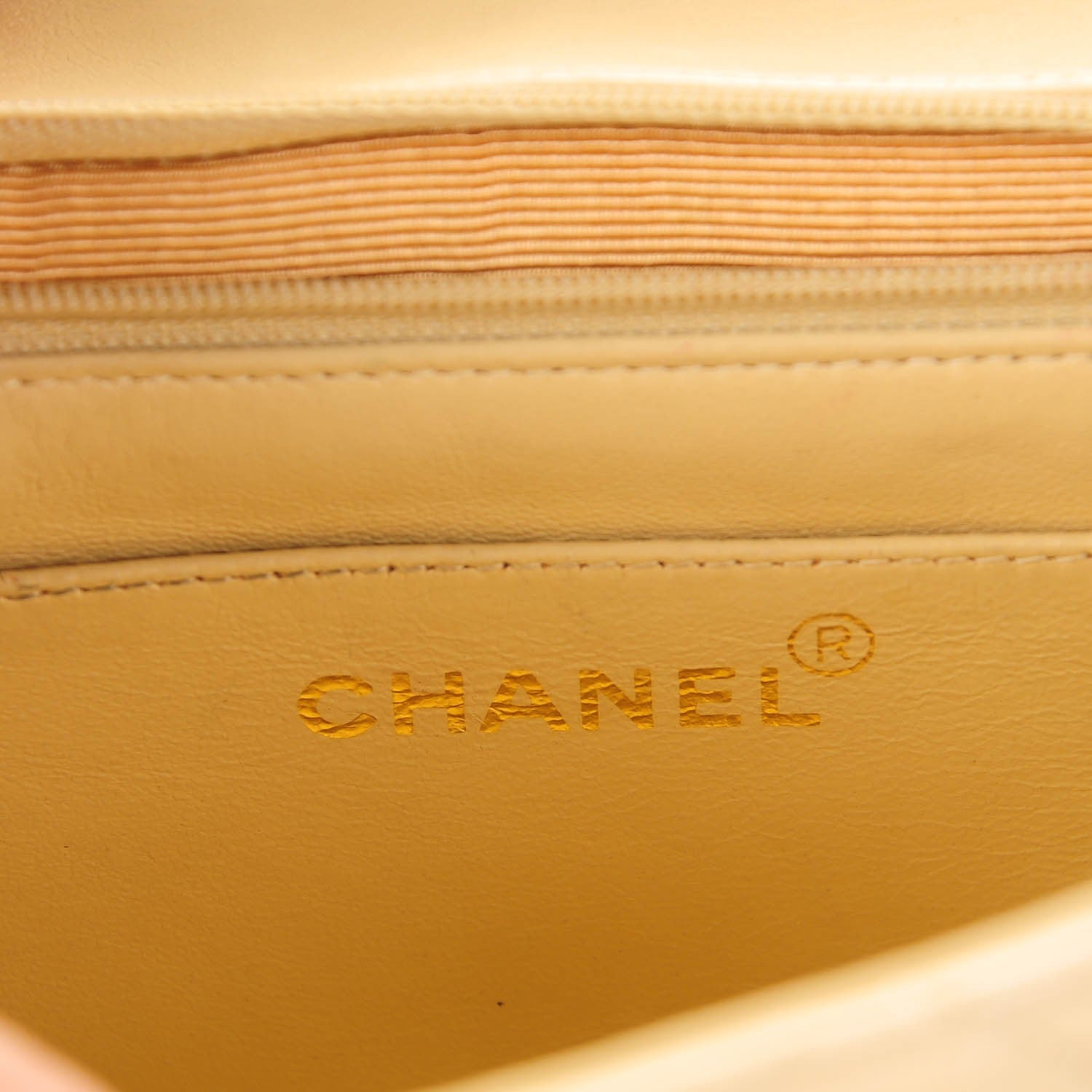 Chanel Lambskin Quilted Medium Single Flap Beige 6 of 9