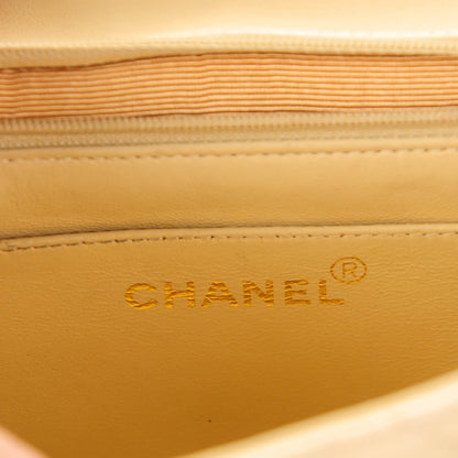 Chanel Lambskin Quilted Medium Single Flap Beige 6 of 9
