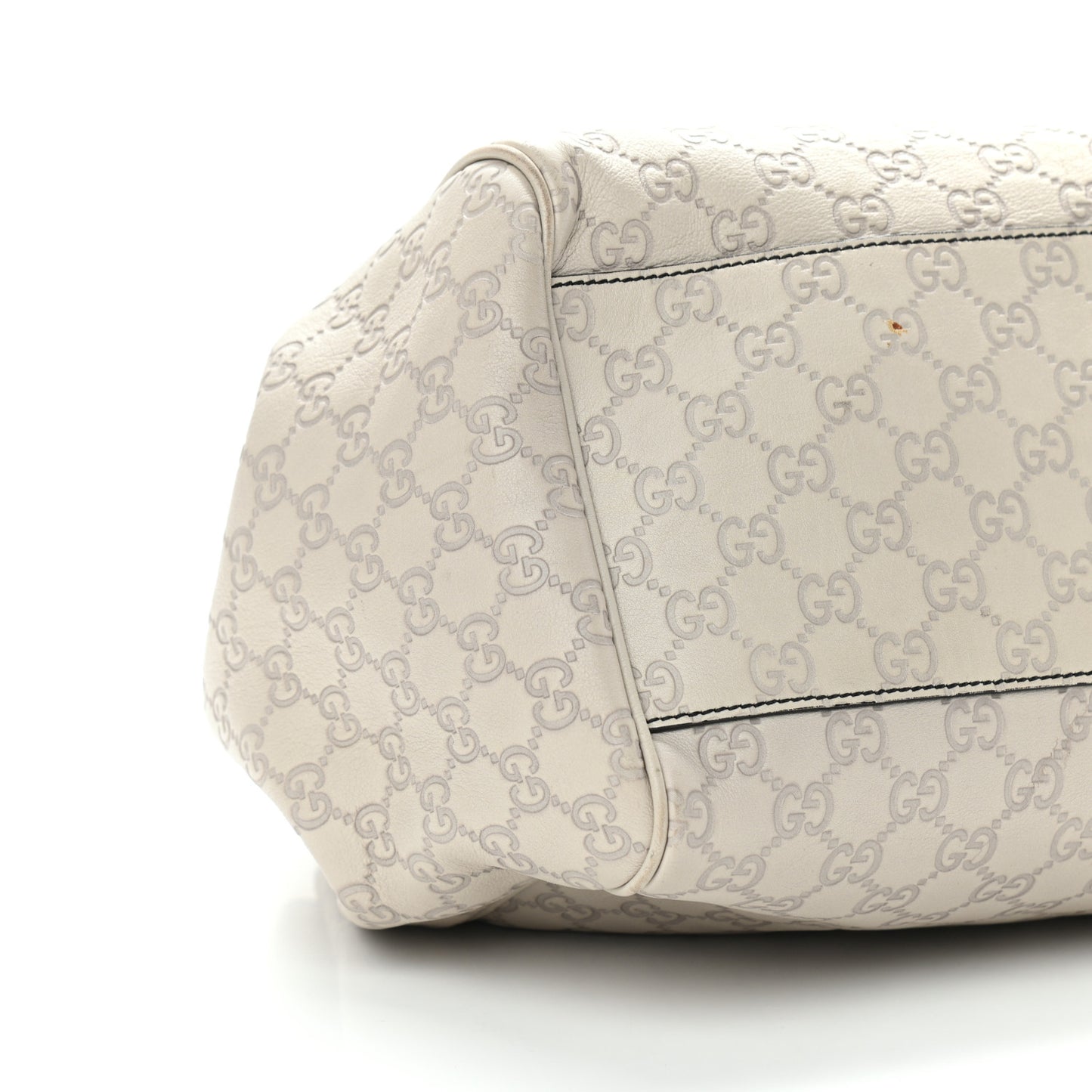Guccissima Signature Medium Emily Shoulder Bag Mystic White