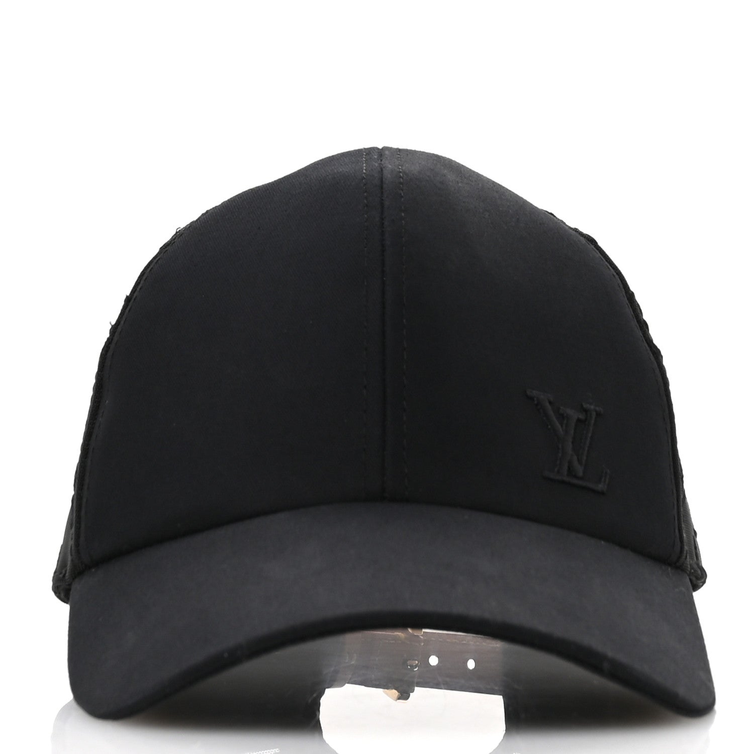 Louis Vuitton Monogram Mesh Cotton Cap M Black 3 of 12