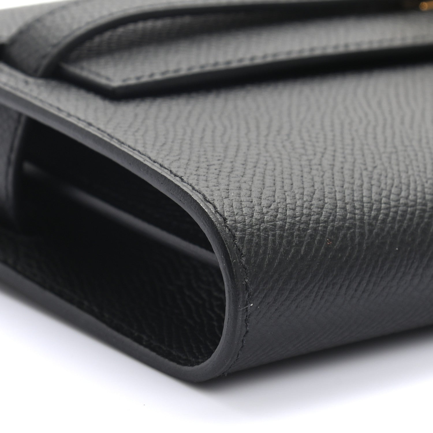 Hermes Epsom Kelly Wallet To Go Black 7 of 8