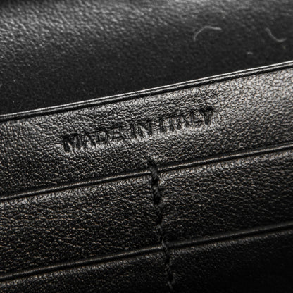 Saint Laurent Calfskin Crocodile Embossed Monogram Chain Wallet Nero Black 7 of 7