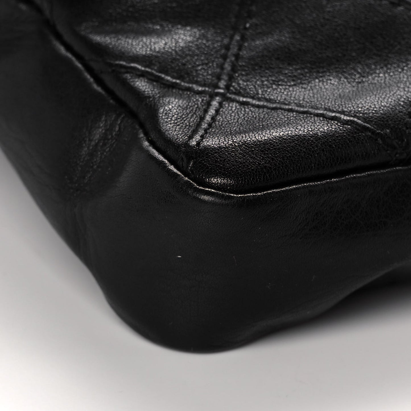 Calfskin Quilted Flap Waist Belt Bag 75 30 Black