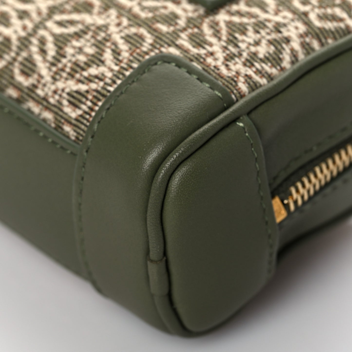 Jacquard Anagram Calfskin Amazona Nano Avocado Green
