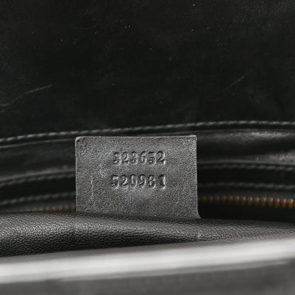 Gucci Calfskin Medium Lady Buckle Top Handle Bag Black 6 of 12