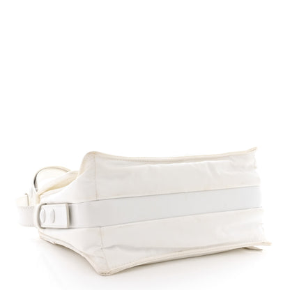 Prada Re-Nylon Vitello Padded Small Flap Shoulder Bag White 4 of 13