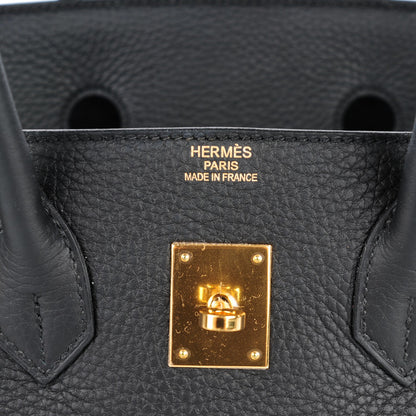 Hermes Taurillon Clemence Birkin 35 Black 8 of 23
