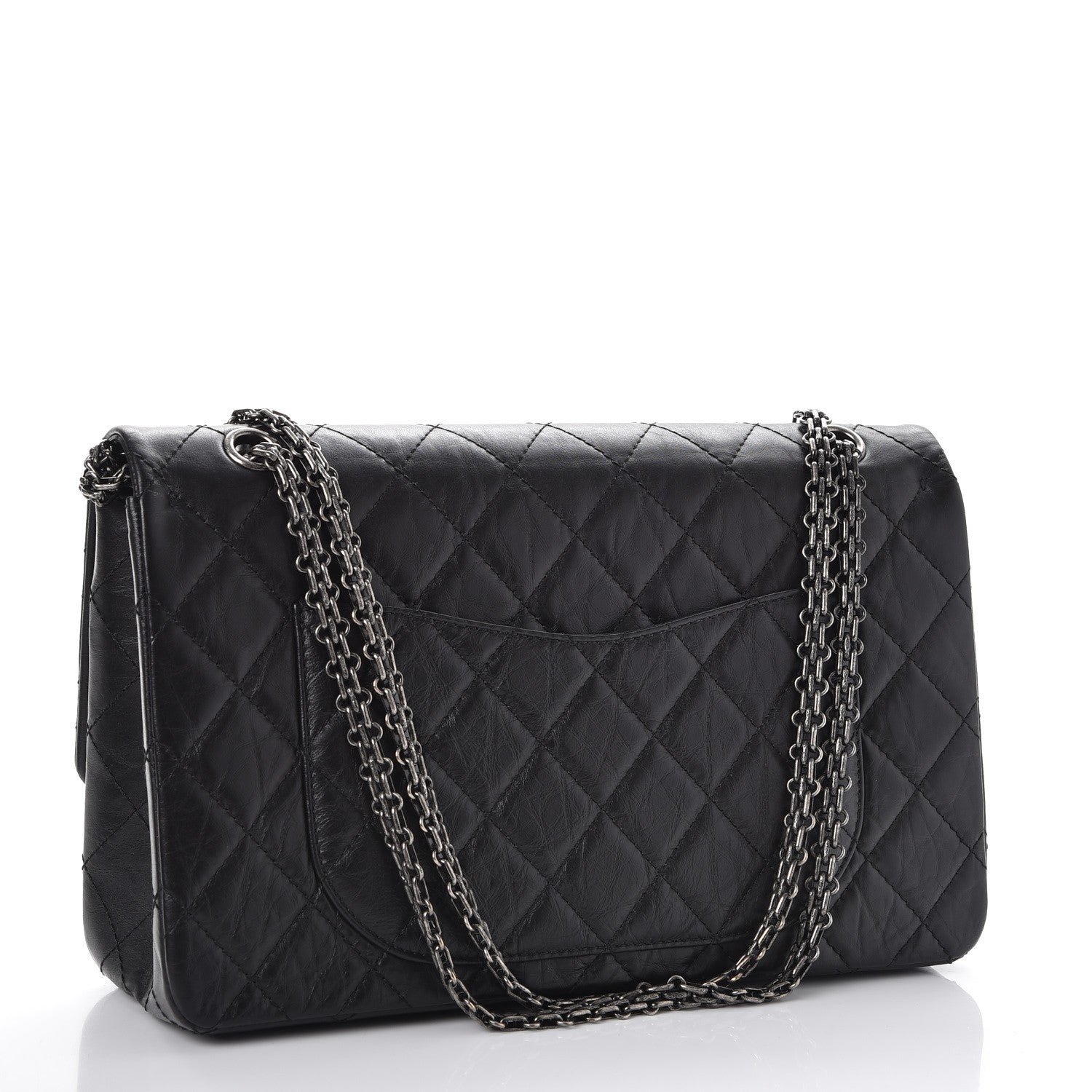 Chanel Aged Calfskin Quilted 2.55 Reissue 227 Flap Black 4 of 9