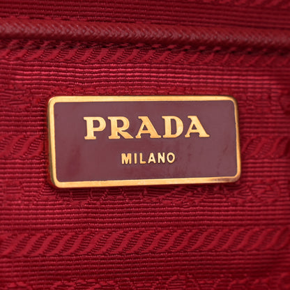 Prada Saffiano Lux Large Tote Fuoco 6 of 14