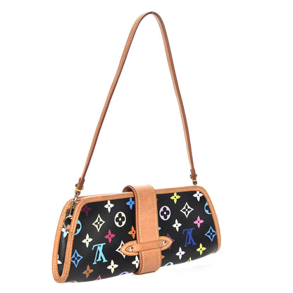 Louis Vuitton Monogram Multicolor Shirley Black 4 of 9