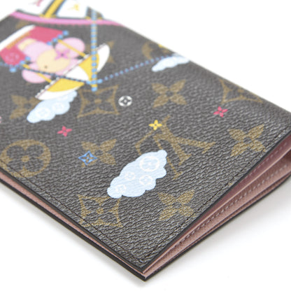 Louis Vuitton Monogram 2020 Christmas Animation Big Wheel Passport Cover Rose Ballerine 6 of 9