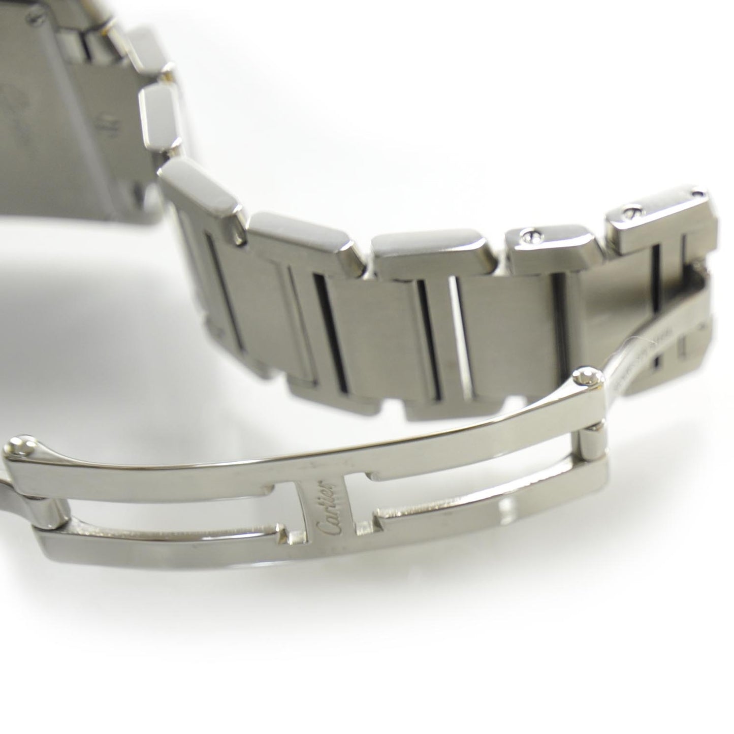 Stainless Steel 25mm Tank Francaise Quartz Watch