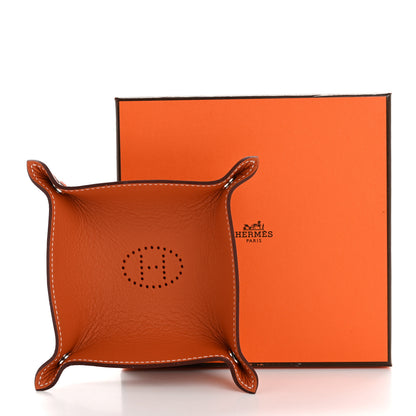 Hermes Taurillon Mini Mises et Relances Evelyne Change Tray Gold Orange 8 of 8