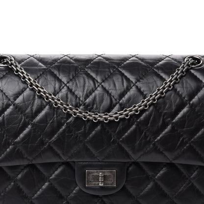 Chanel Aged Calfskin Quilted 2.55 Reissue 226 Flap Black 10 of 11