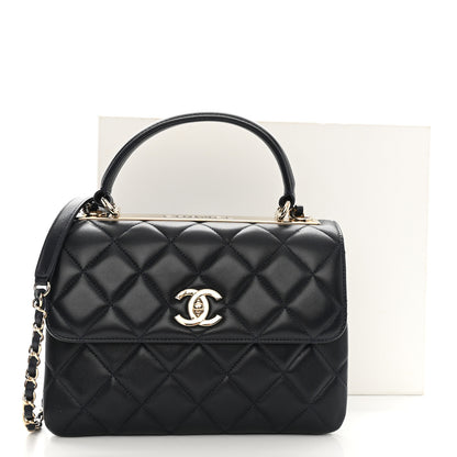 Chanel Lambskin Quilted Small Trendy CC Dual Handle Flap Bag Navy 11 of 11