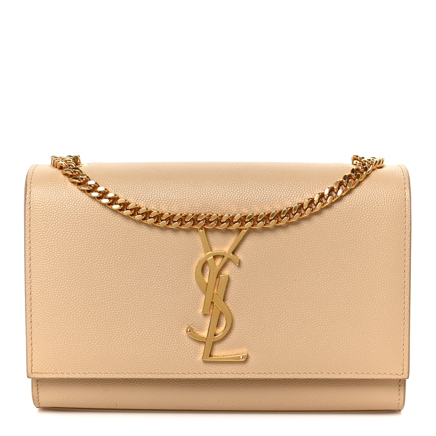 Grain De Poudre Small Monogram Kate Satchel Nude Powder