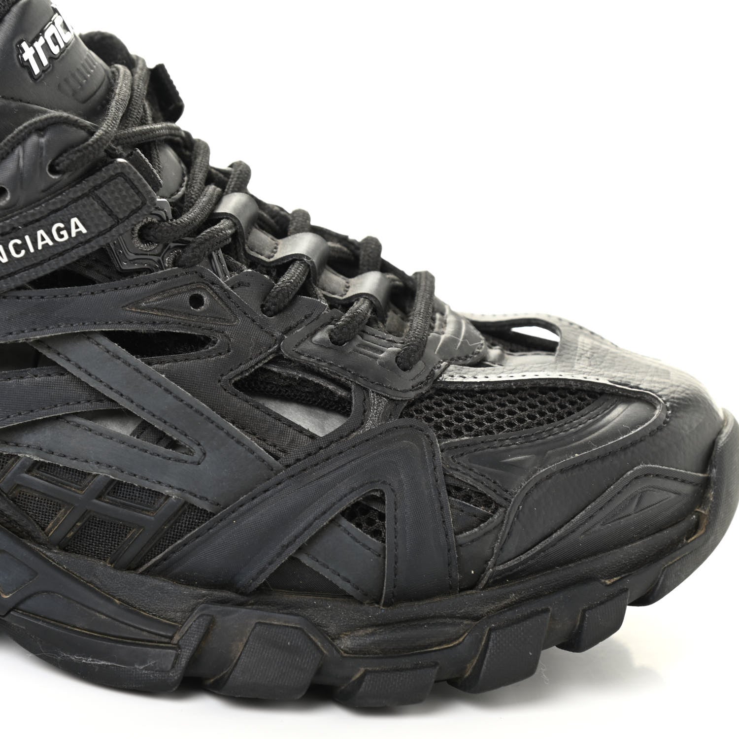 Balenciaga Rubber Mesh Womens Track.2 Open Sneakers 39 Black 15 of 16