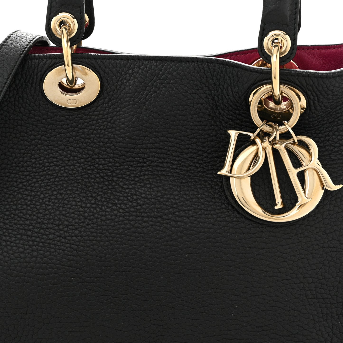 Bullcalf Medium Diorissimo Tote Black Rose Indien