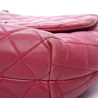 Chanel Lambskin Quilted Large Daily Supple Flap Dark Pink 8 of 17