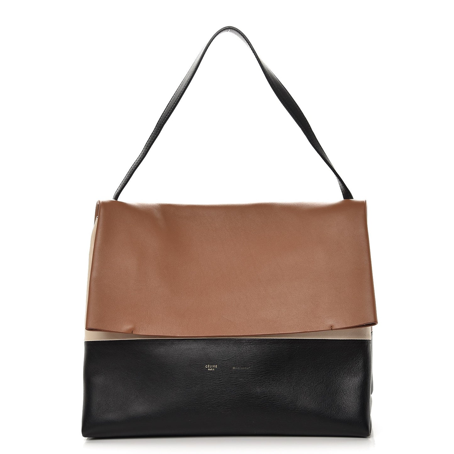 Calfskin All Soft Shoulder Bag Tan