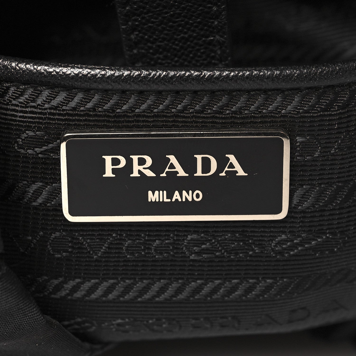 Prada Tessuto Nylon Saffiano Small Backpack Black 6 of 9