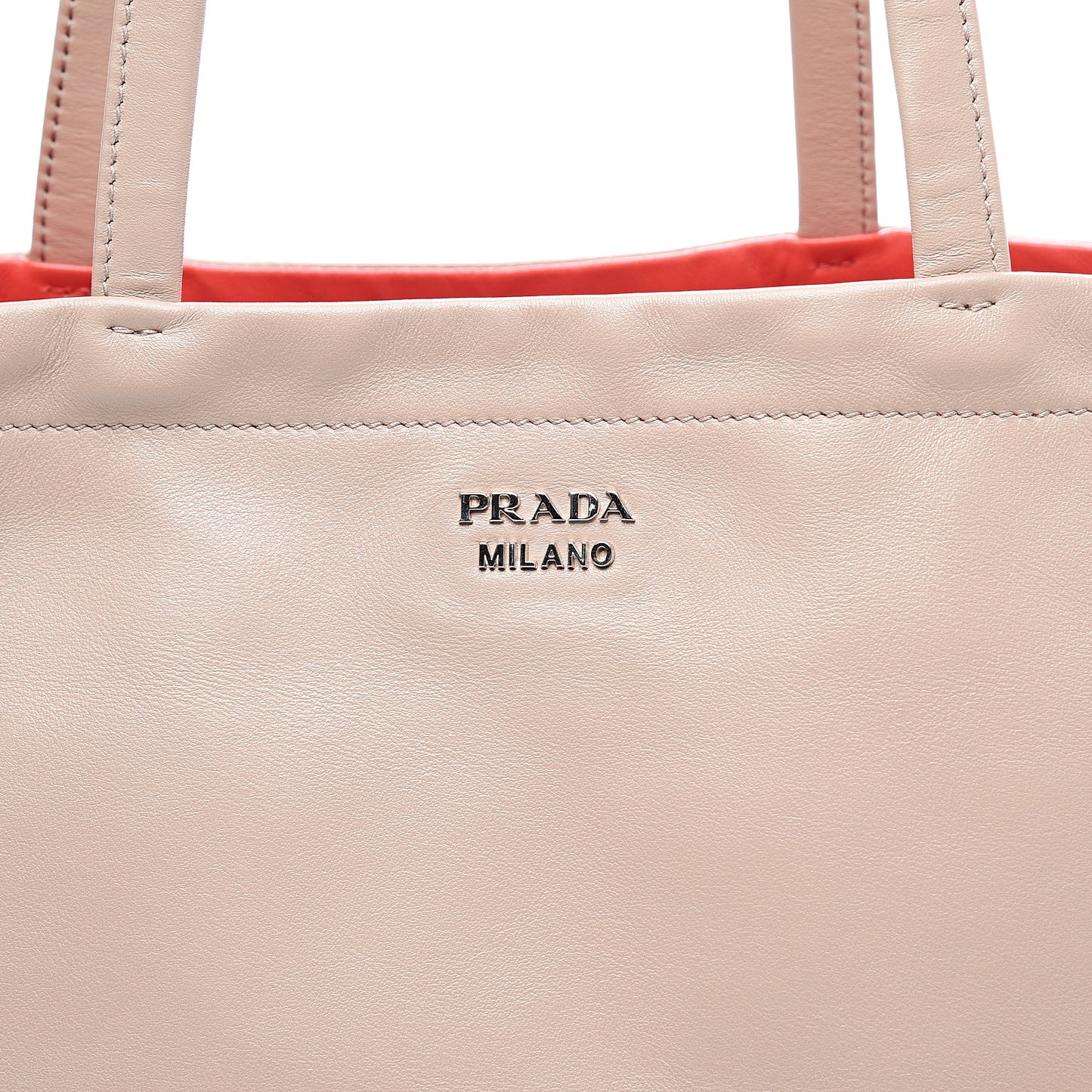 Soft Calfskin Shopping Tote Cammeo Lacca