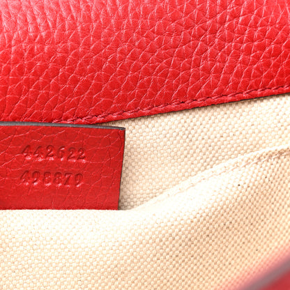 Gucci Cellarius Calfskin Mini GG Marmont Top Handle Bag Vulcanic Red 6 of 11
