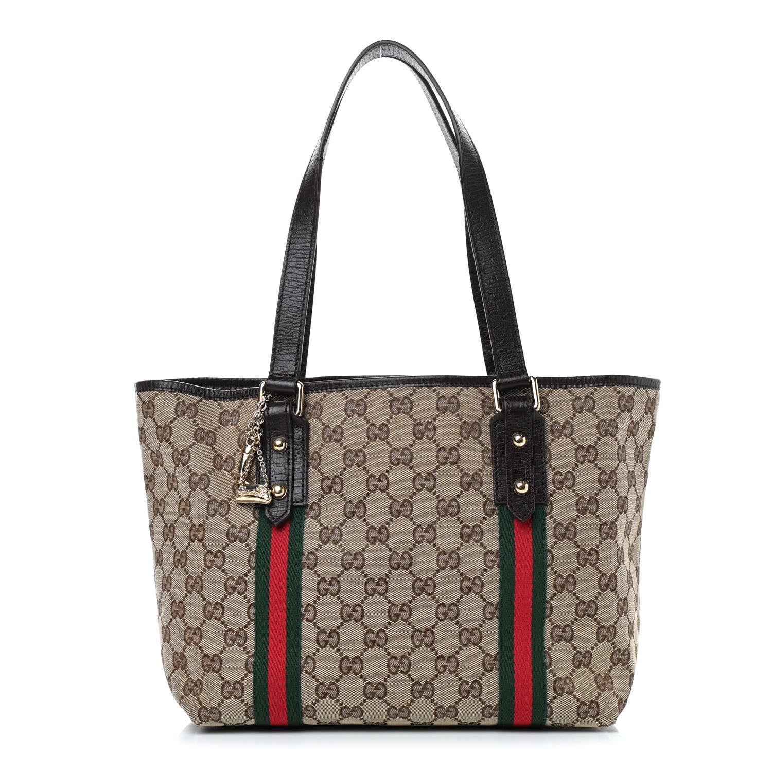 Gucci Monogram Medium Jolicoeur Tote Dark Brown 1 of 11