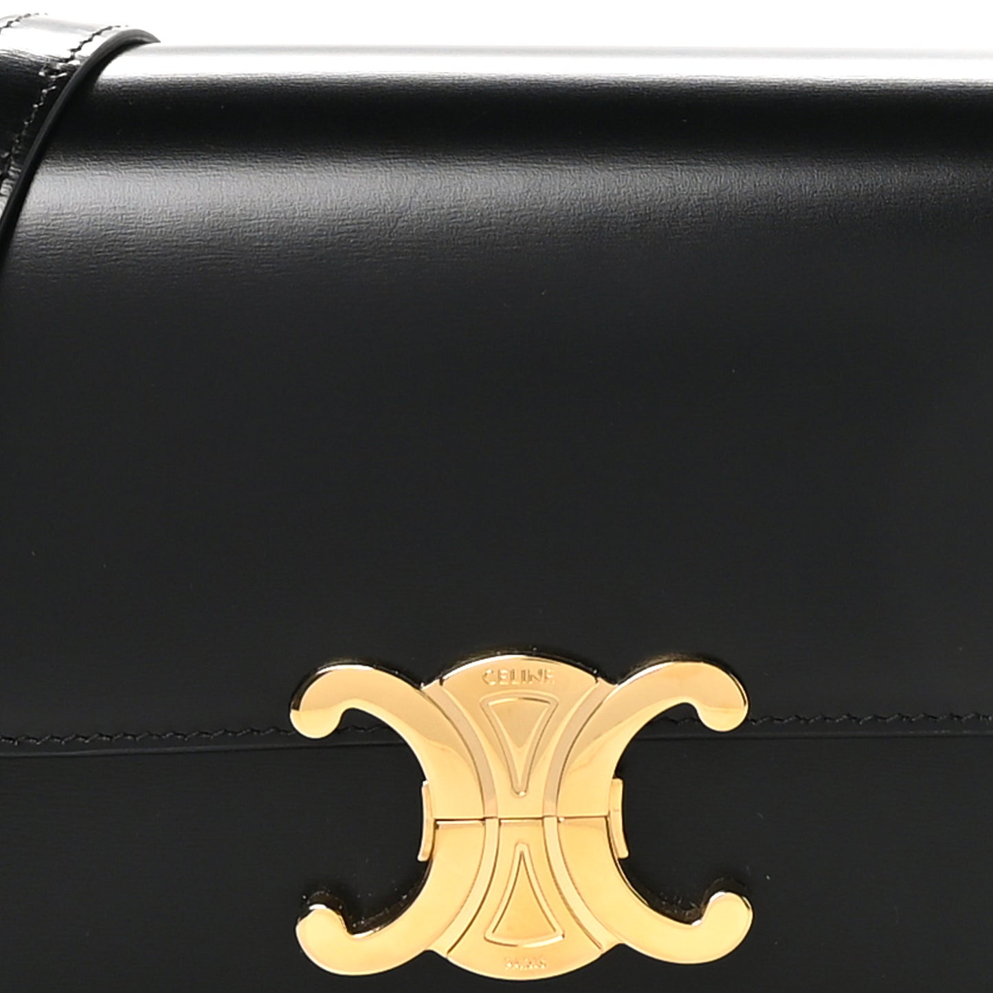 Shiny Calfskin Teen Triomphe Black