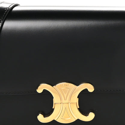 Celine Shiny Calfskin Teen Triomphe Black 7 of 9