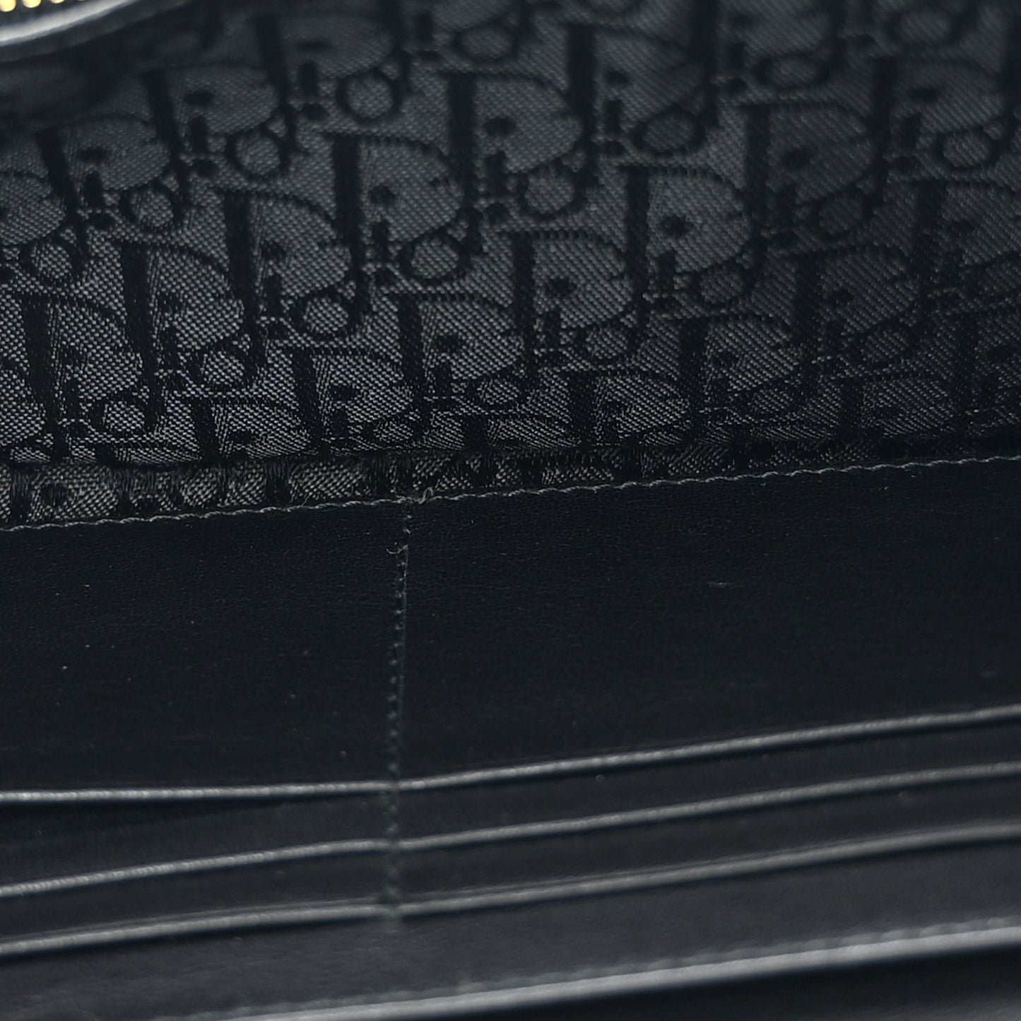 Lambskin Cannage Rendez-vous Chain Wallet Black