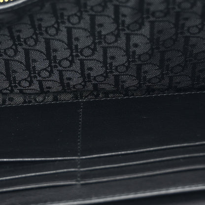 Christian Dior Lambskin Cannage Rendez-vous Chain Wallet Black 5 of 12