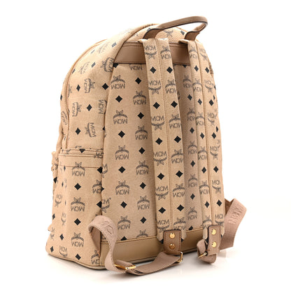 MCM Visetos Medium Sprinkle Stud Stark Backpack Beige 3 of 13