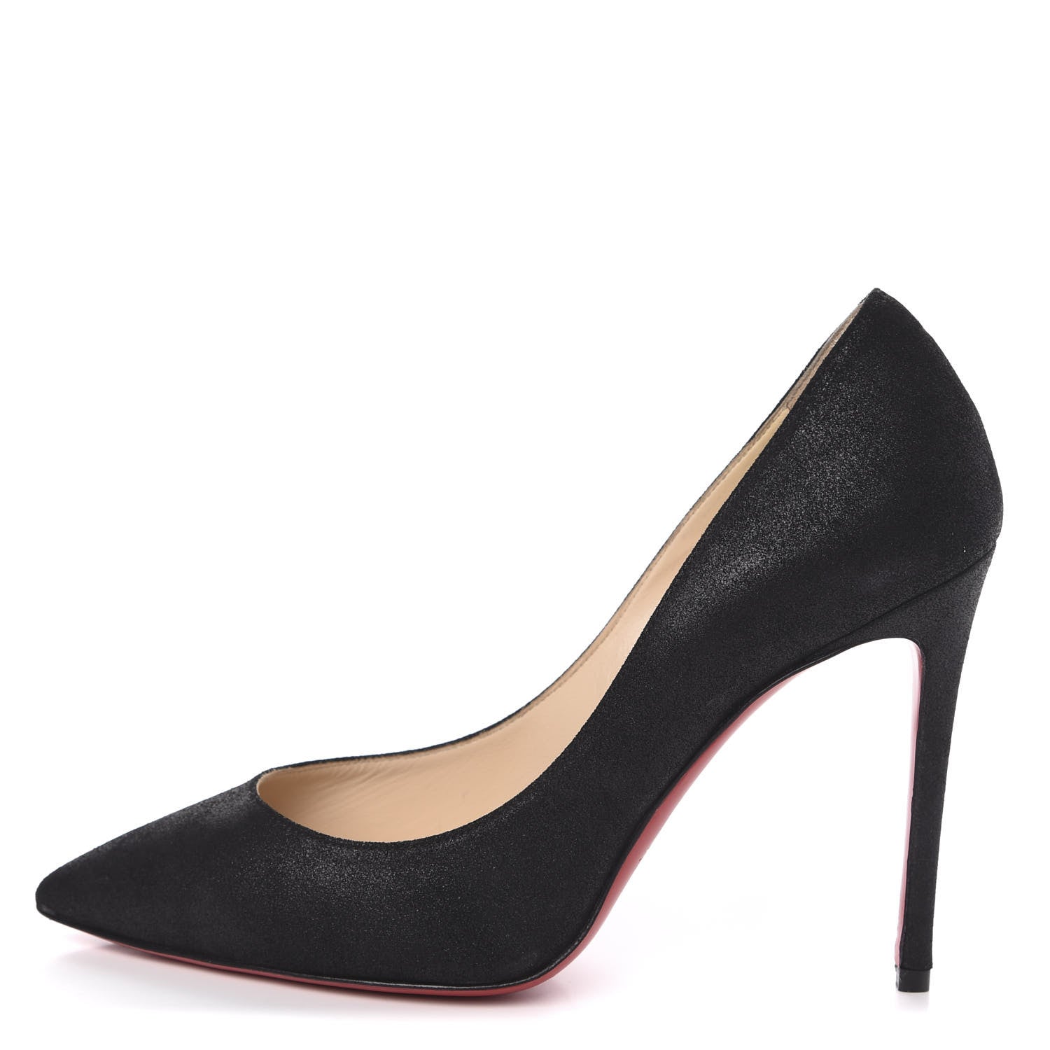 Christian Louboutin Glitter Resille Pigalle Follies 100 Pumps 37 Black 1 of 8