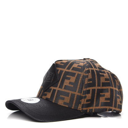 Fendi Canvas FF Baseball Hat Tobacco Black 1 of 8
