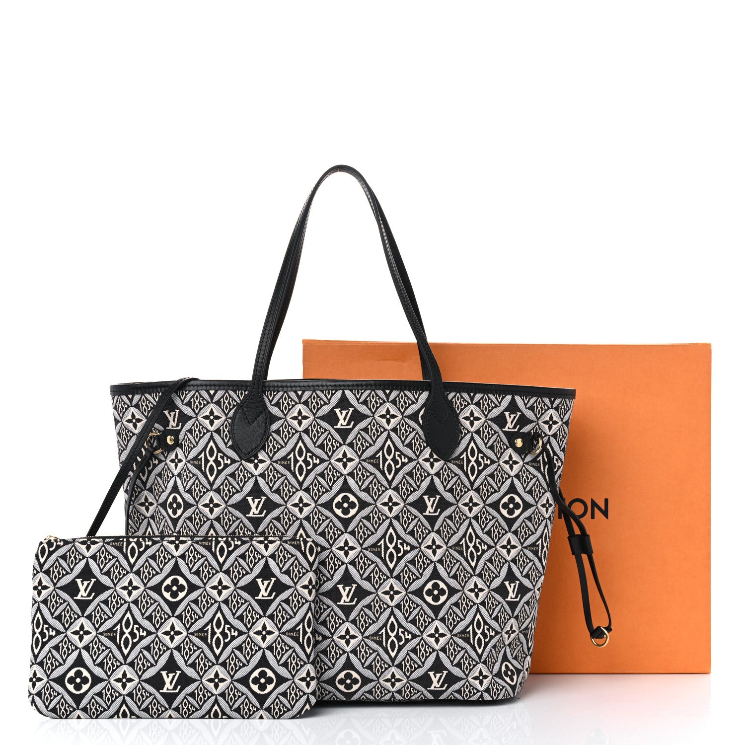 Louis Vuitton Jacquard Since 1854 Neverfull MM Grey 11 of 11
